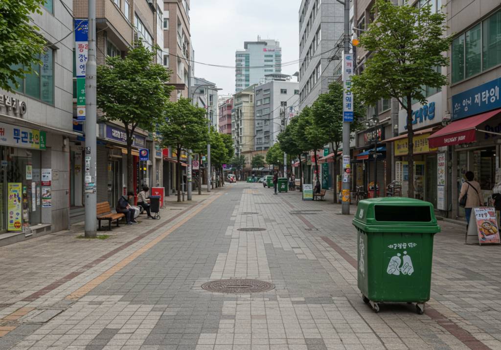 길거리 휴지통